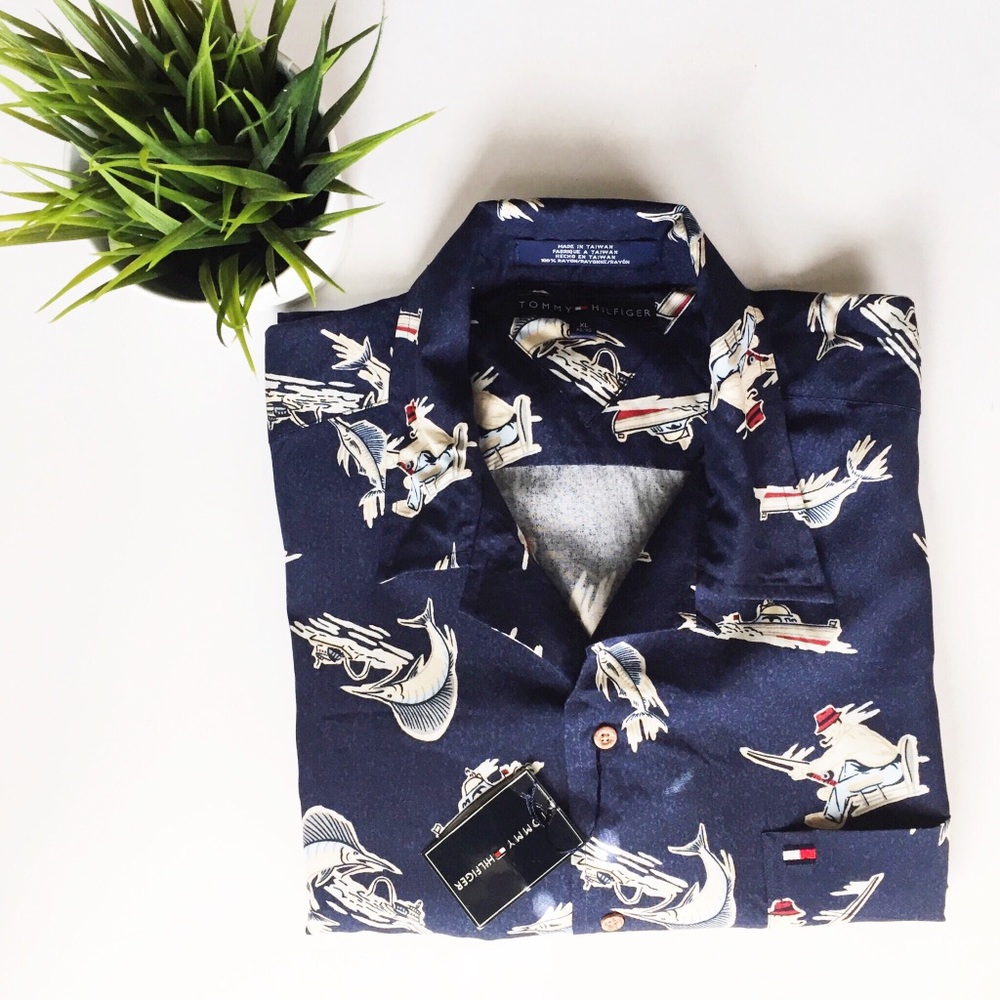 Tommy Hilfiger Outdoors Fishermen Casual Shirt XL
